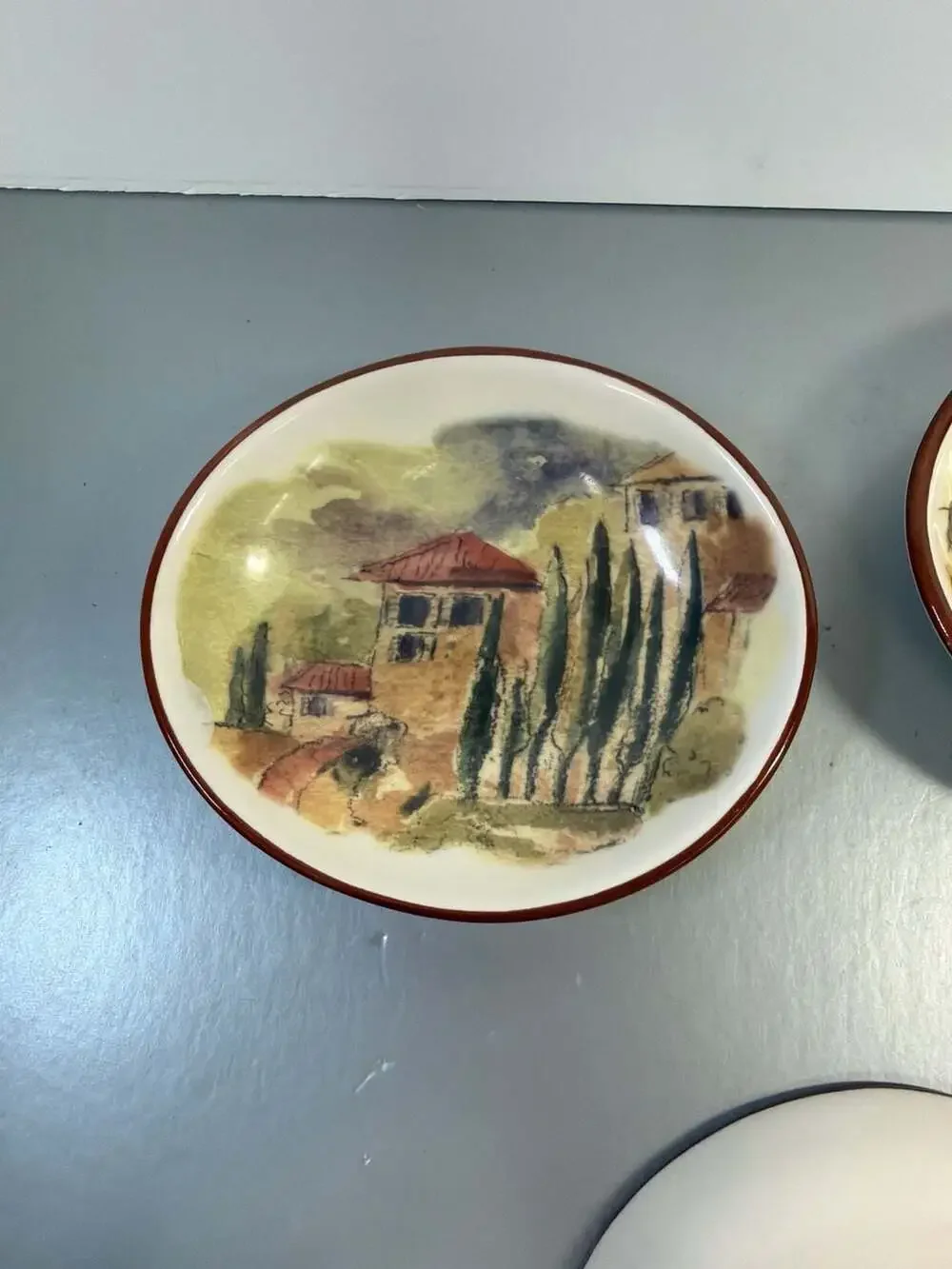 Williams-Sonoma Tuscan Landscape Dipping Bowls, Set‎ of 3, 4.5